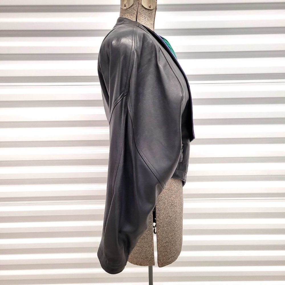 ❌SOLD❌ Vintage 1980s Dero Rocco Leather Jacket Retro M - Picture 2 of 12